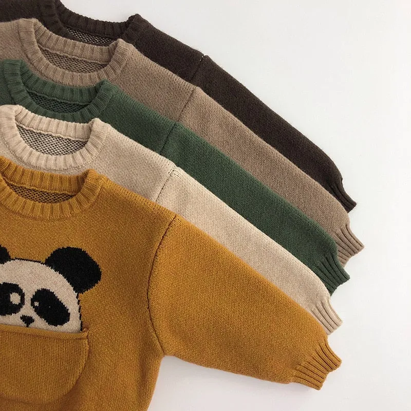 Animal Knit Pocket Jumpers