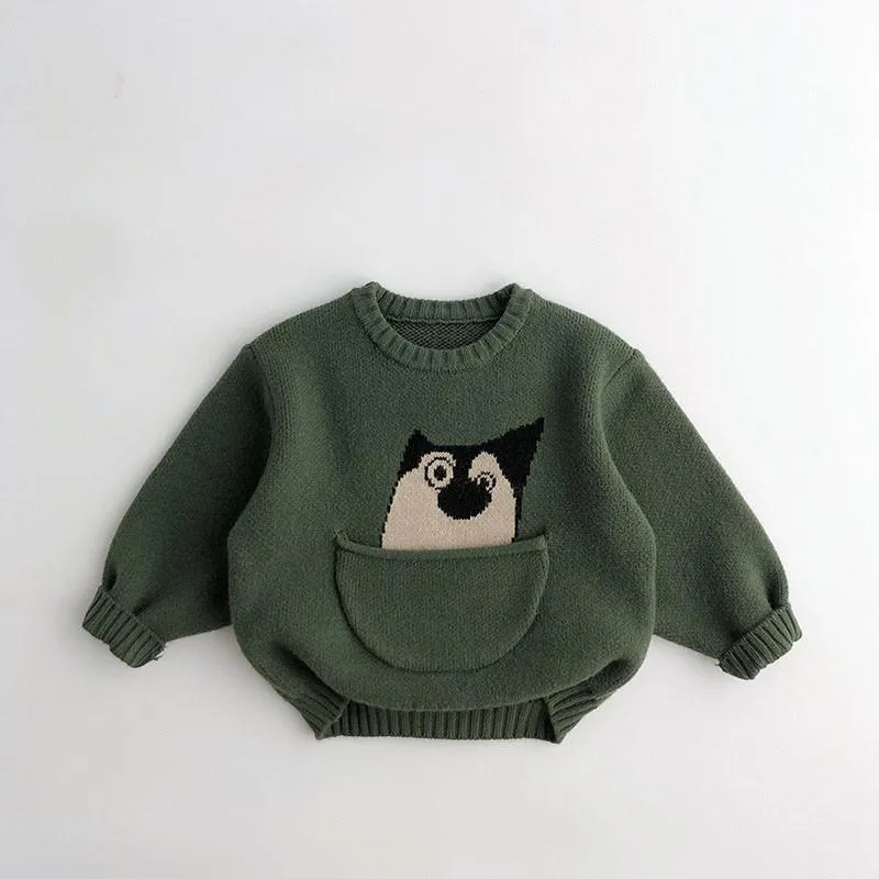 Animal Knit Pocket Jumpers