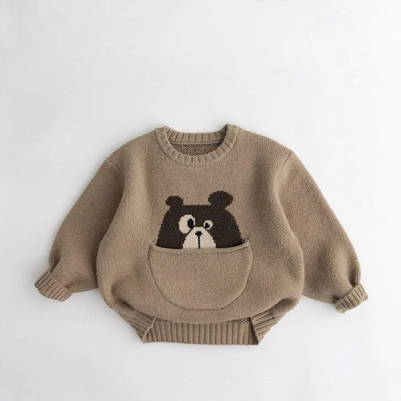 Animal Knit Pocket Jumpers