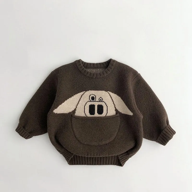 Animal Knit Pocket Jumpers