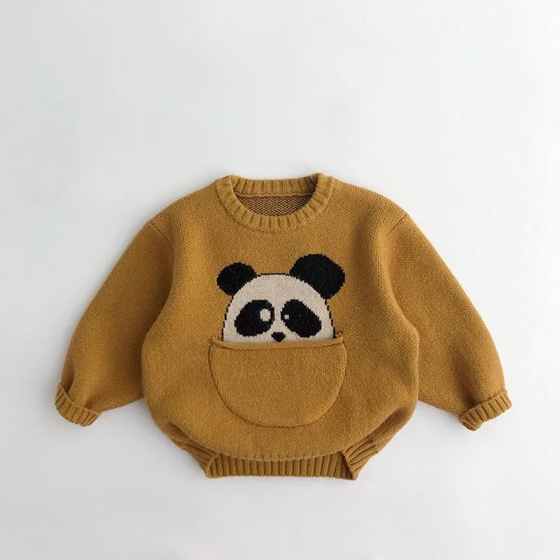 Animal Knit Pocket Jumpers