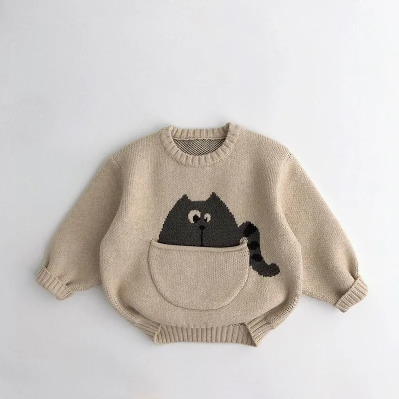 Animal Knit Pocket Jumpers