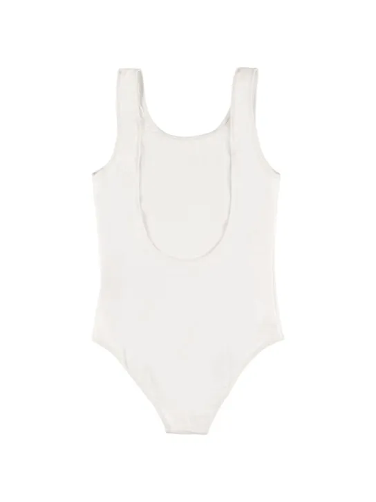 Balmain   Logo print Lycra one piece swimsuit 