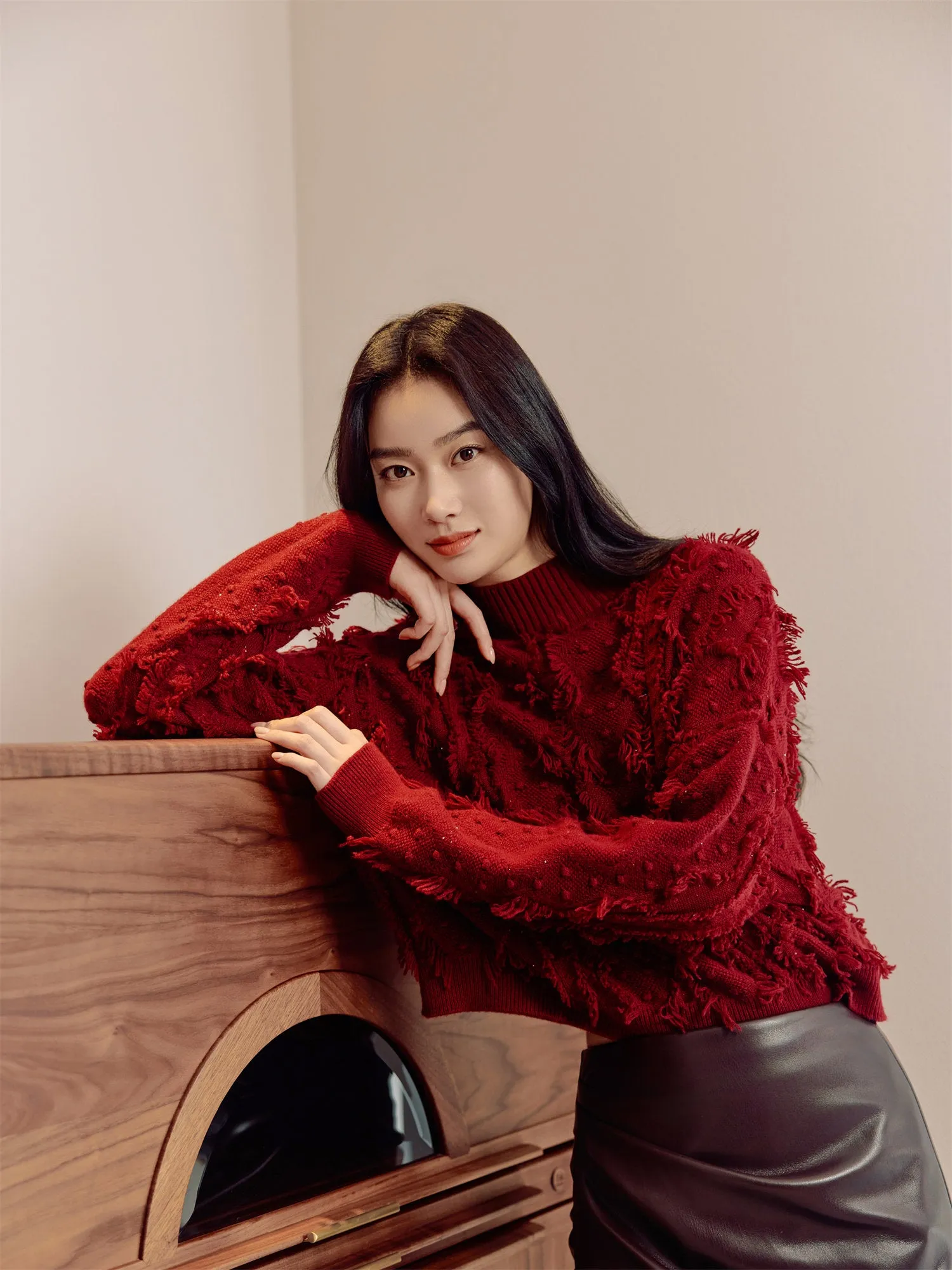 EP YAYING Sheep Wool Knitted Sweater