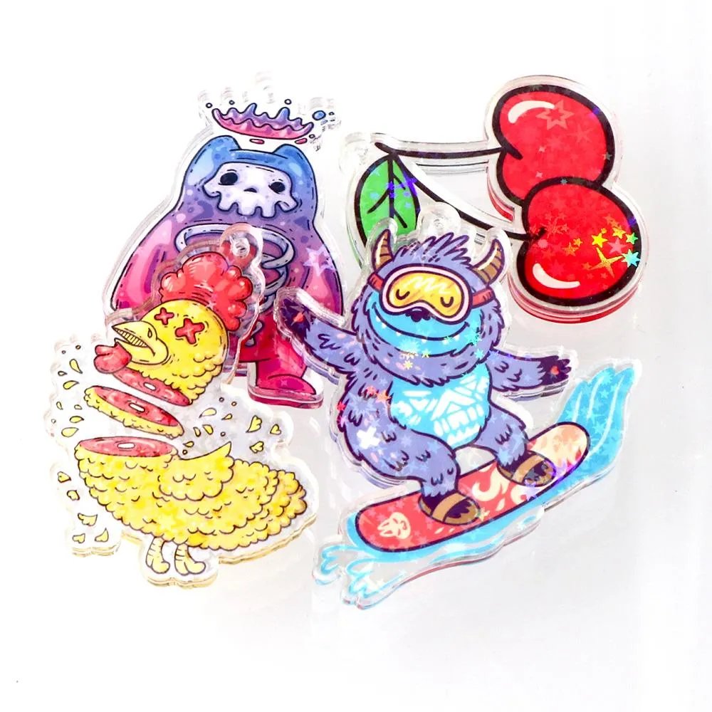 Holographic Acrylic Charms