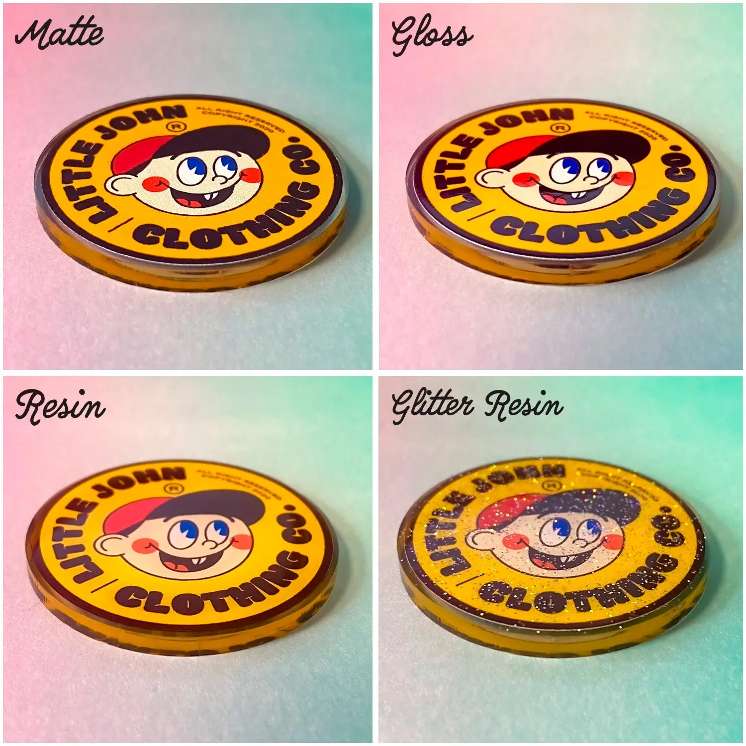 Holographic Acrylic Charms