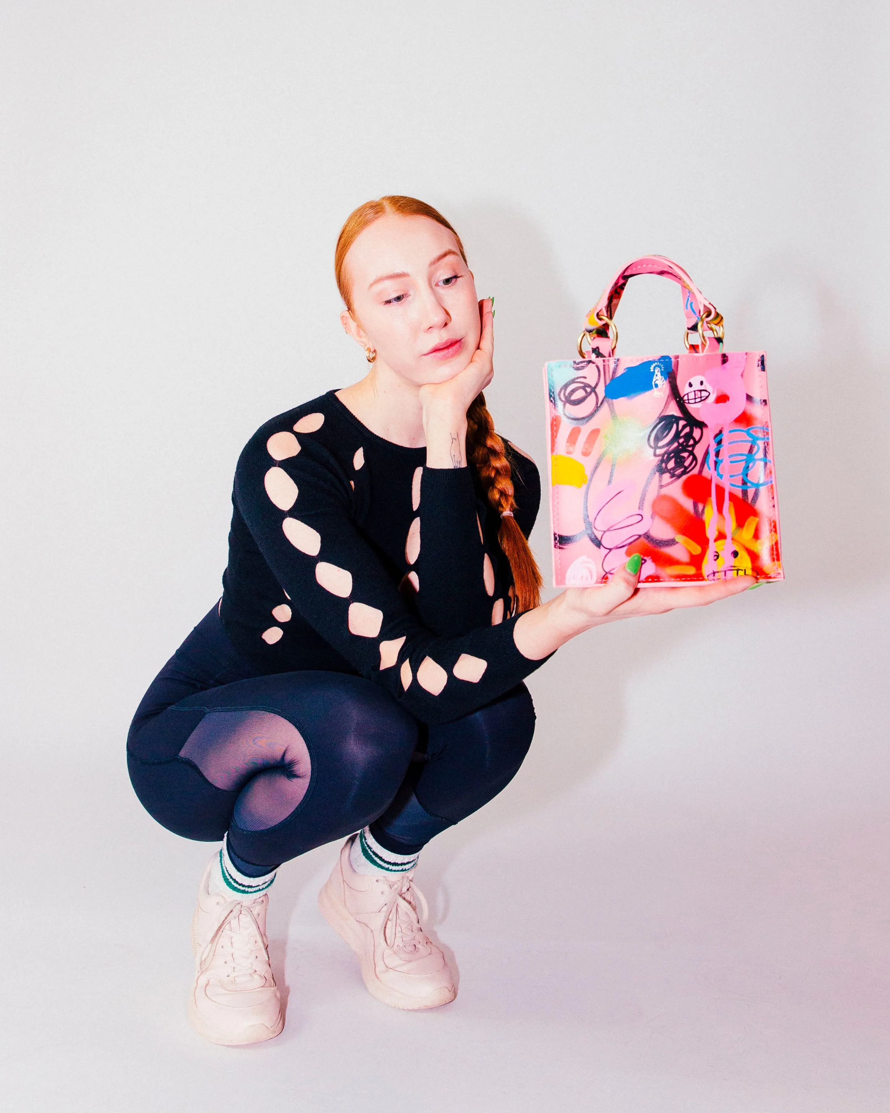 Honeymouth x Where is Frances Mini Zoe Tote - Bubblegum