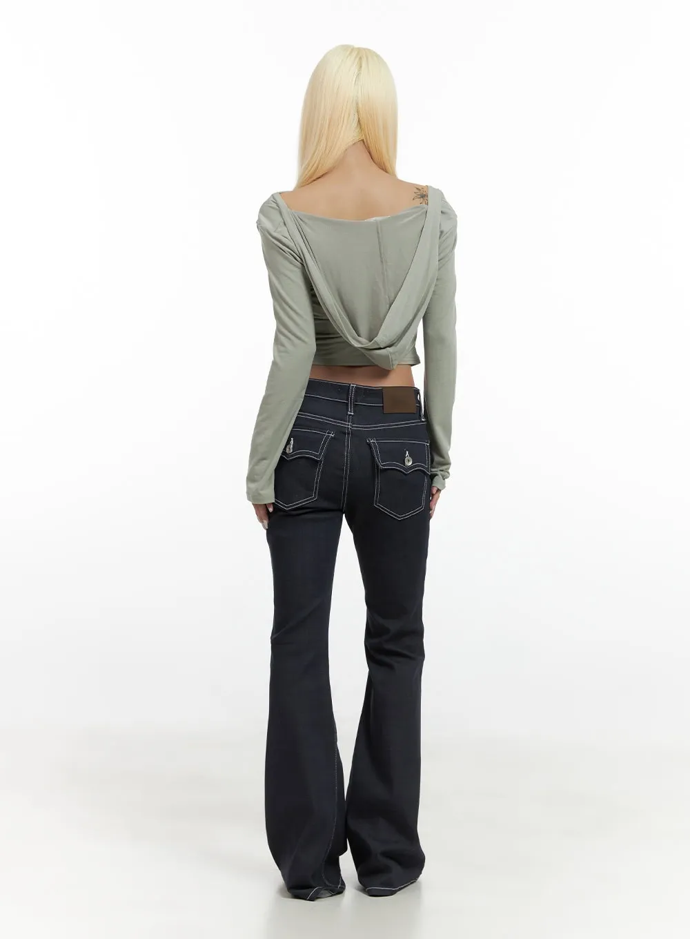 Jolie Classic SlimFit Cotton Bootcut Jeans CS425
