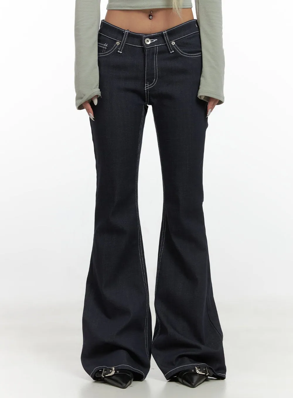 Jolie Classic SlimFit Cotton Bootcut Jeans CS425