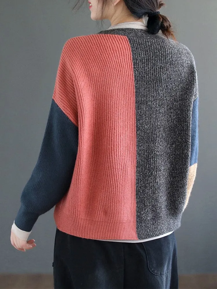 Knitted Harajuku V-Neck Cardigan