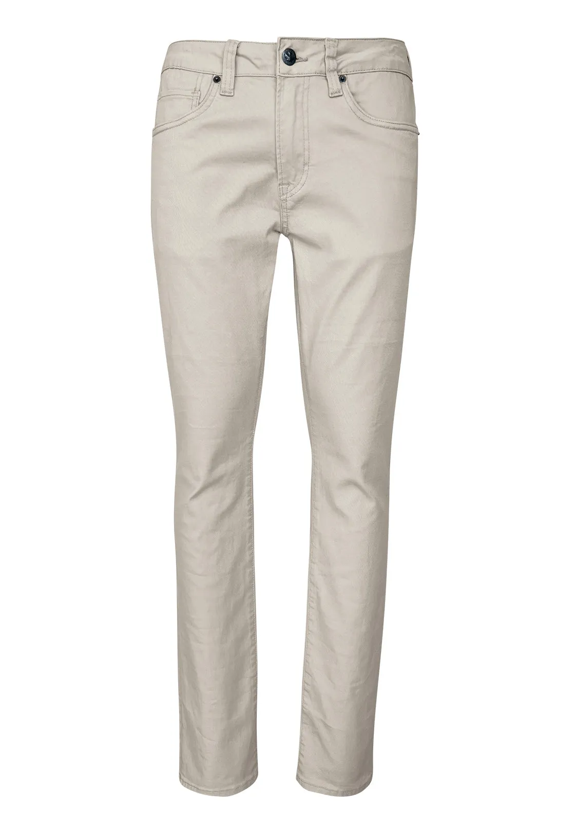 Slim Ash Men's Twill Pants in Beige - BM22017