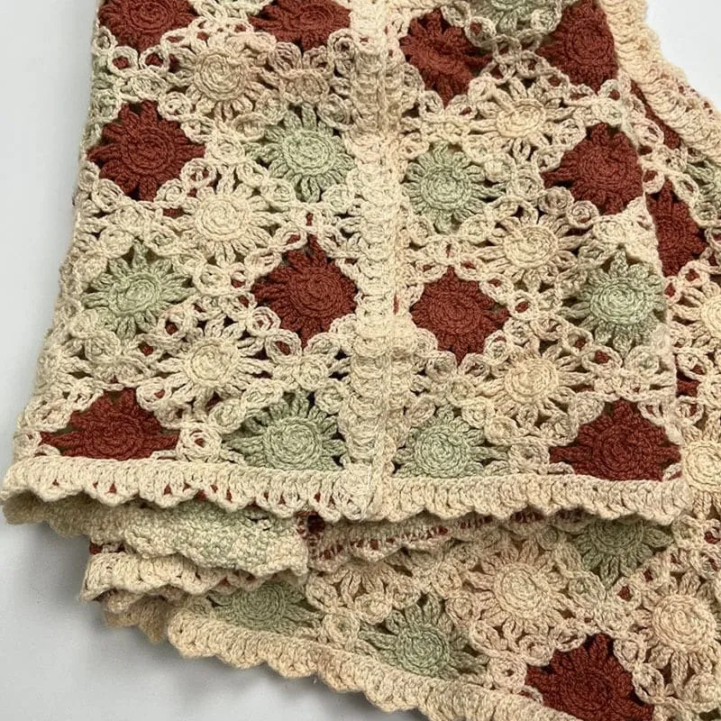 Vintage Knitted Hollow Cami Top
